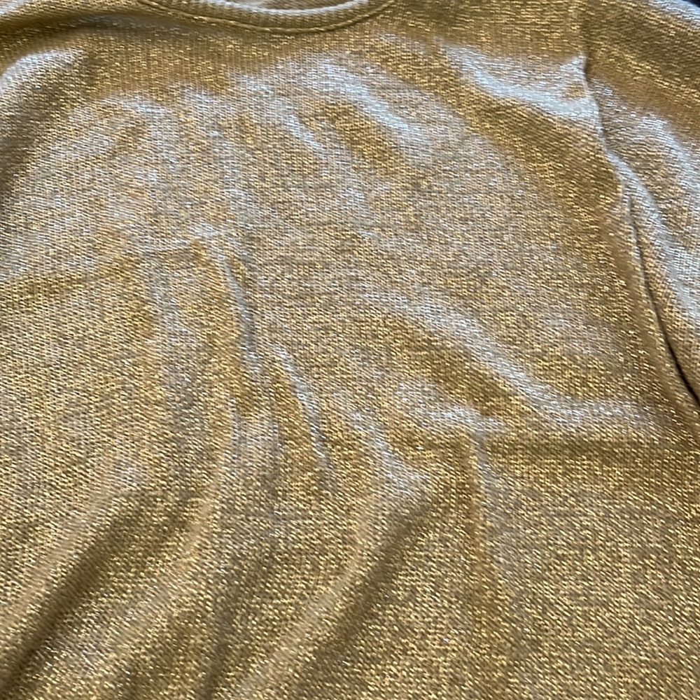 Vintage gold knitted sweater shirt - Picture 2 of 4